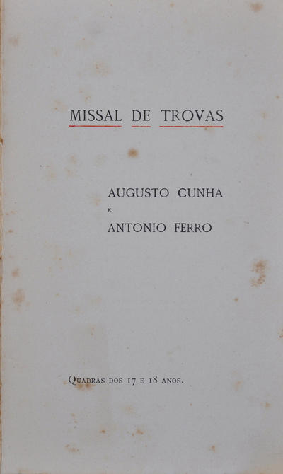 Capa da Obra