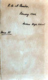 Fig. 3. CFP 8-89. «F. A. N. Pessôa, | February 1904. | Durban High School.| Form VI»